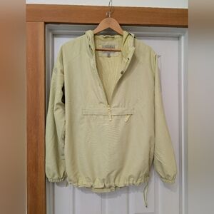 Columbia Women's Pullover Half-Zip Light Yellow Green Jacket Size XL